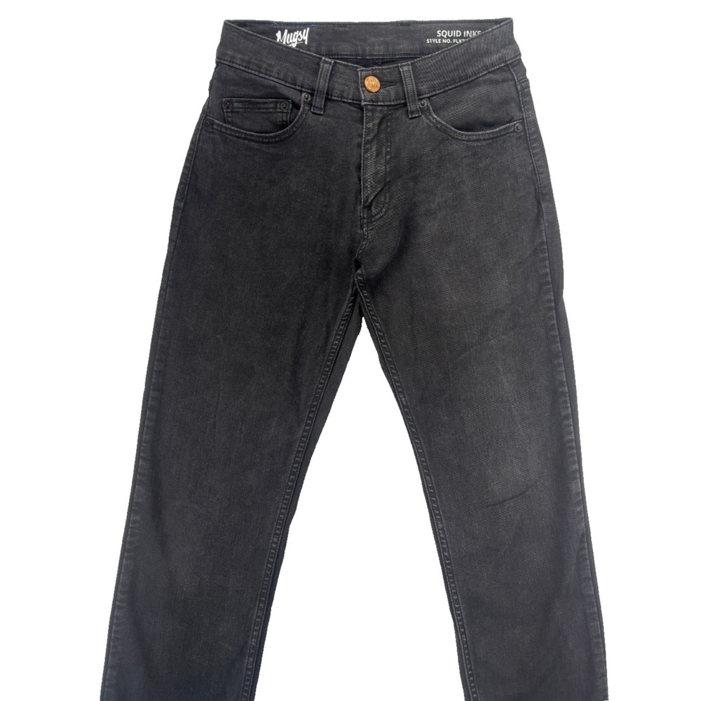 Mugsy Fulton's Jeans Mens Size 28x30 Dark Wash Slim Fit Stretch - Picture 4 of 15